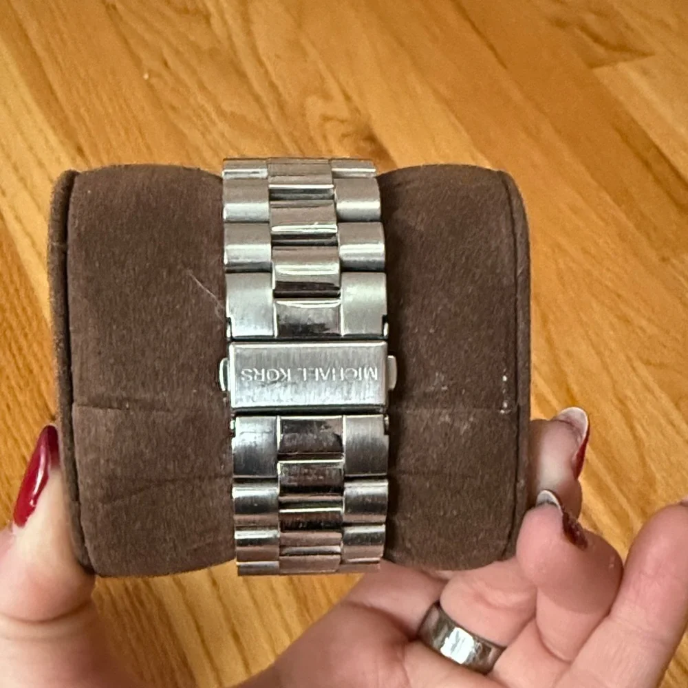 Michael Kors Unisex Silver Chronograph Watch